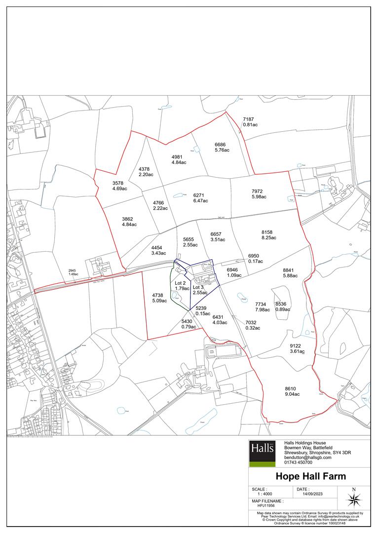 Lot 1 95.92 acres of land at Hope Hall Farm, Hope Hall Drive Gresford